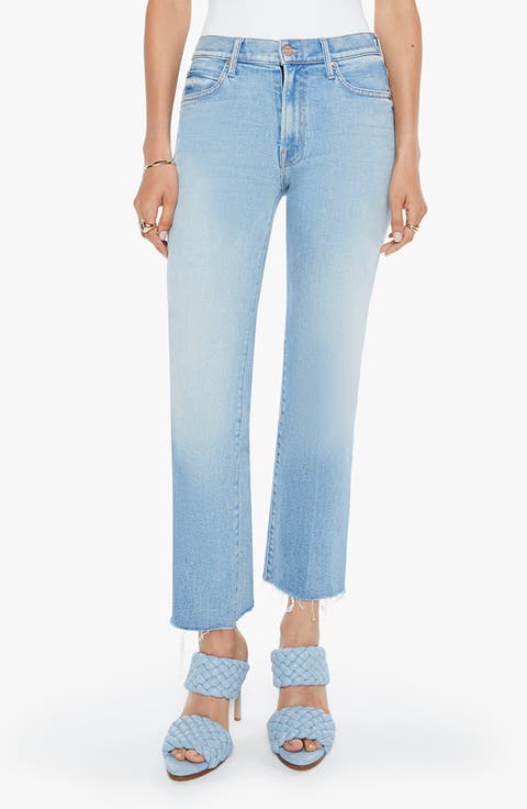 The Kick It High Waist Fray Hem Ankle Straight Leg Jeans (Can You Dig It?)