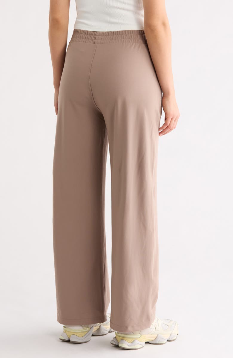 YOGALICIOUS Lux Avenue Wide Leg Pants, Alternate, color, Tiramisu