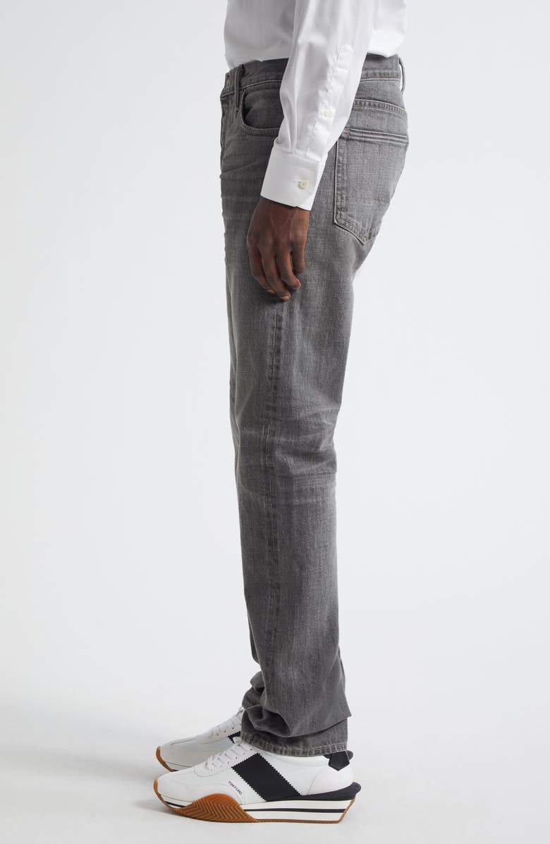 TOM FORD Selvedge Straight Fit Jeans, Alternate, color, Ig670 Grey High/ Low