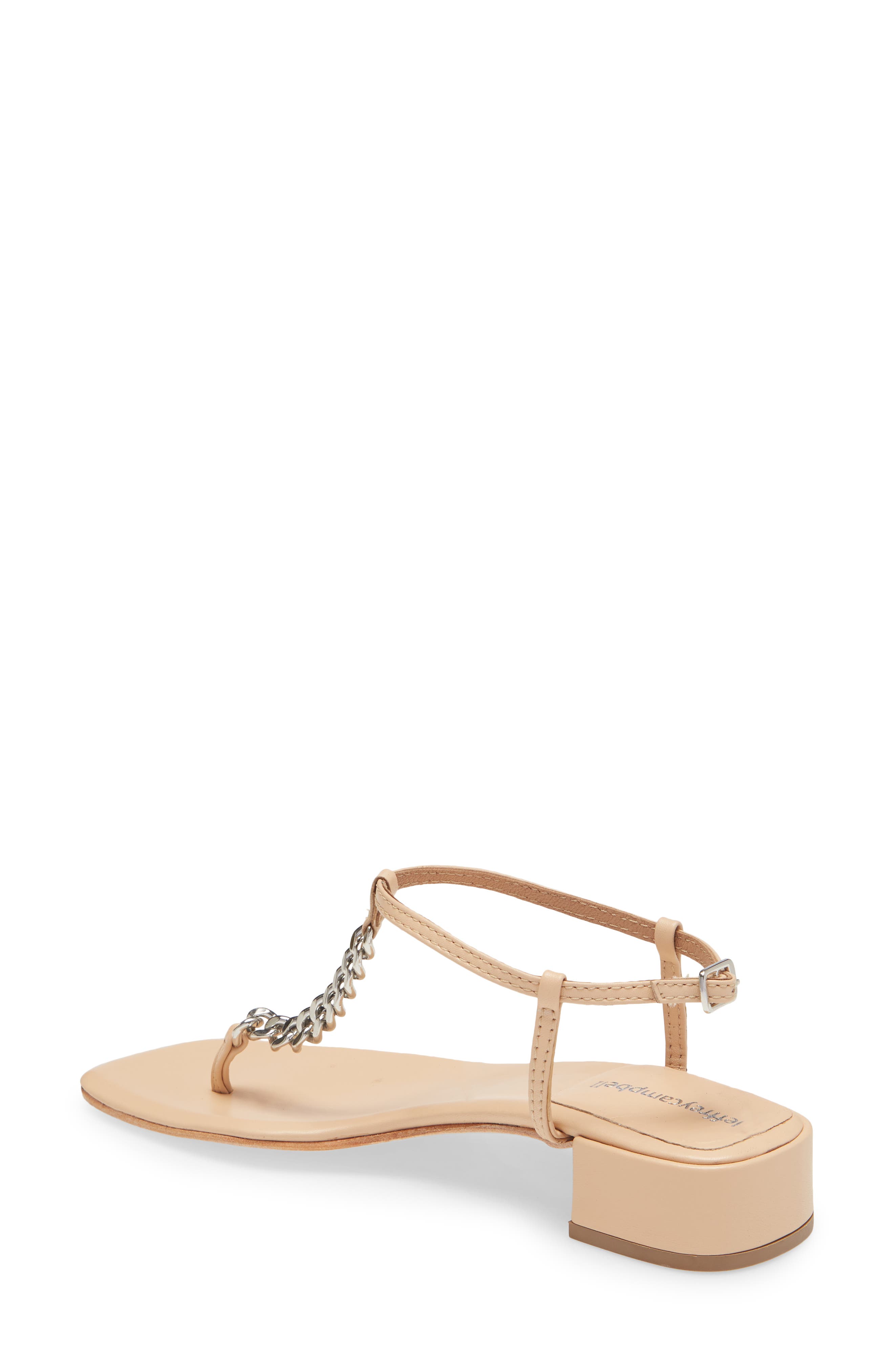Chain Sandal, Alternate, color, NATURAL SILVER