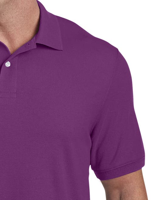 Xdmy Harbor Bay By Dxl Harbor Bay By Dxl Big & Tall Piqué Polo Shirt In Grape Juice
