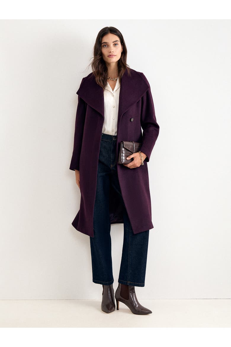 Petite Nicci Coat, Alternate, color, Purple