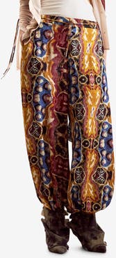 Desigual Mix Print Wide Leg Pants