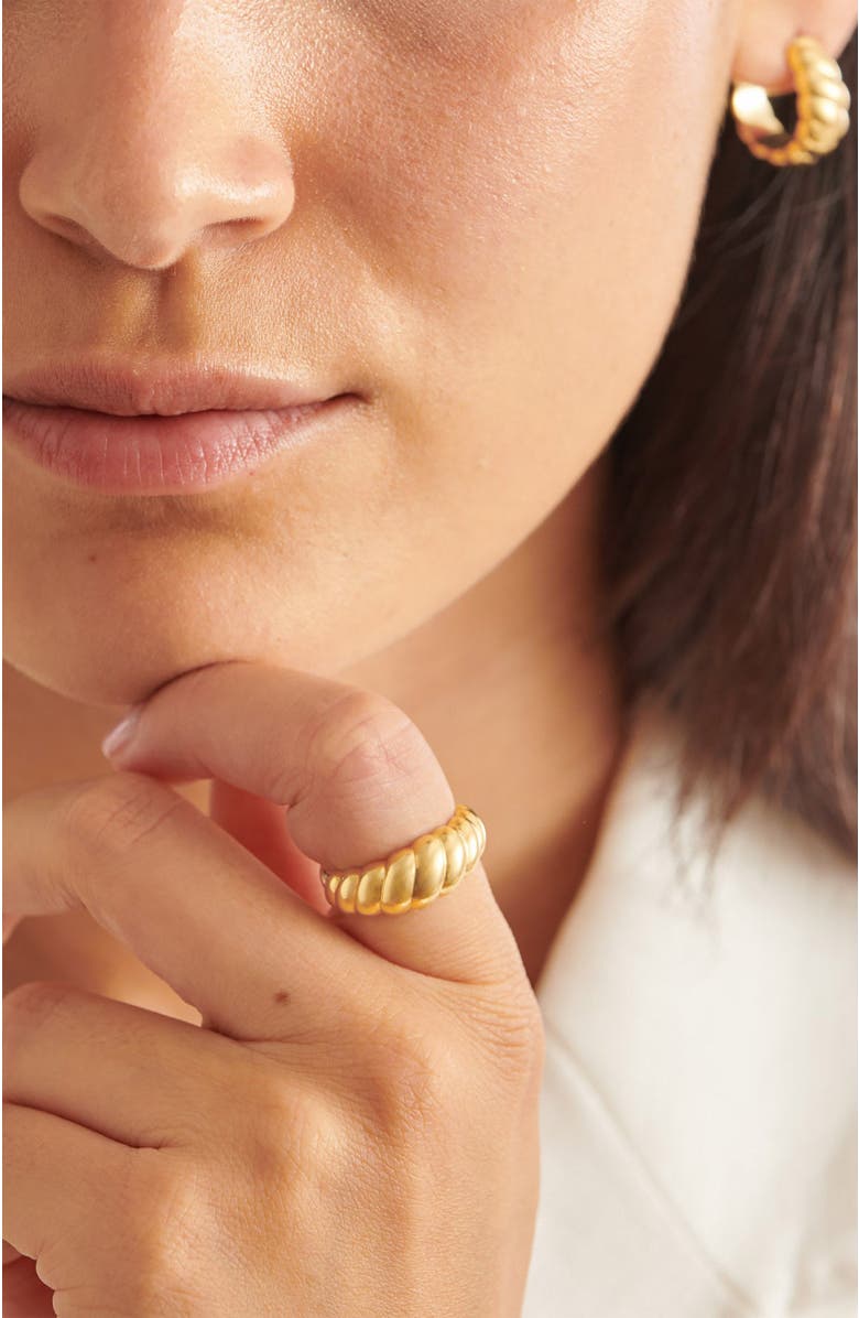 Katie Loxton Harper Twist Ring, Alternate, color, Gold Coated