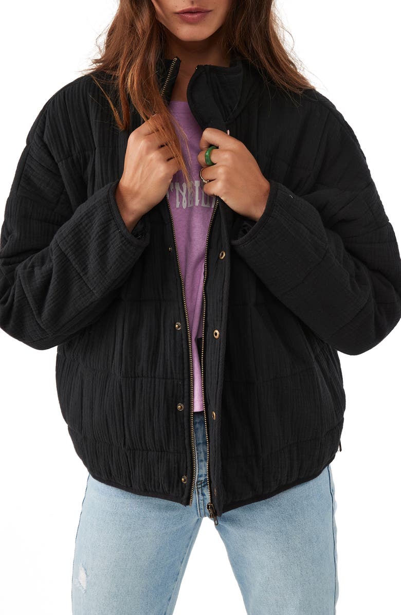 O'Neill Mabeline Double Cotton Gauze Jacket, Main, color,