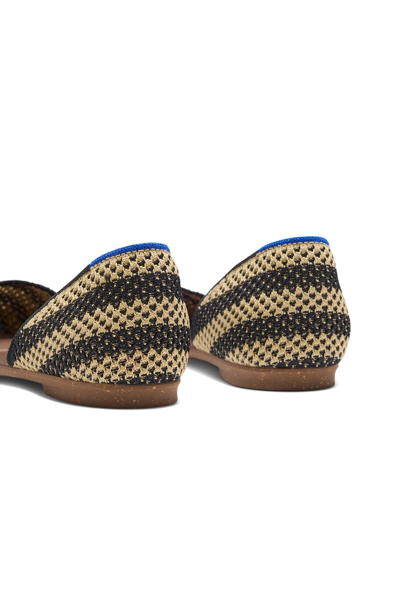 The d'Orsay Flat, Alternate, color, SHORTBREAD STRIPE