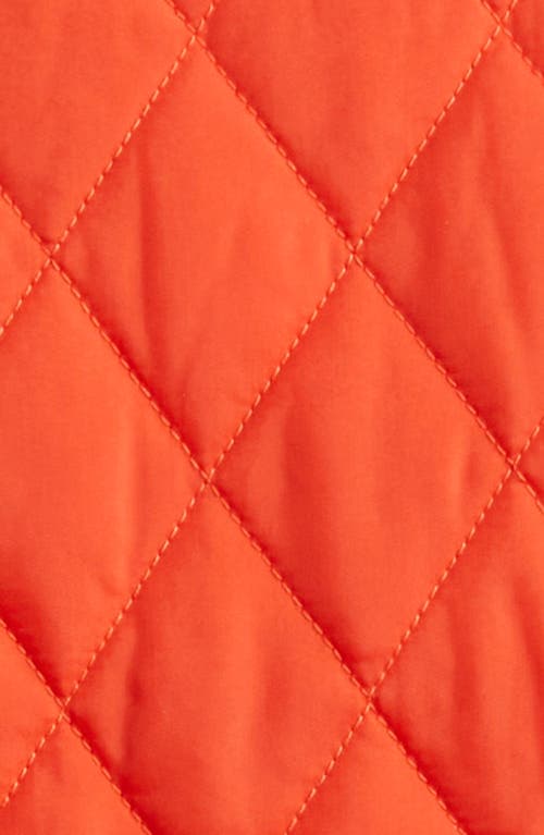 Sporty And Rich Sporty & Rich Vendome Quilted Nylon Jacket In Squash