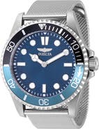 INVICTA Pro Diver Quartz Mesh Strap Watch, 43mm