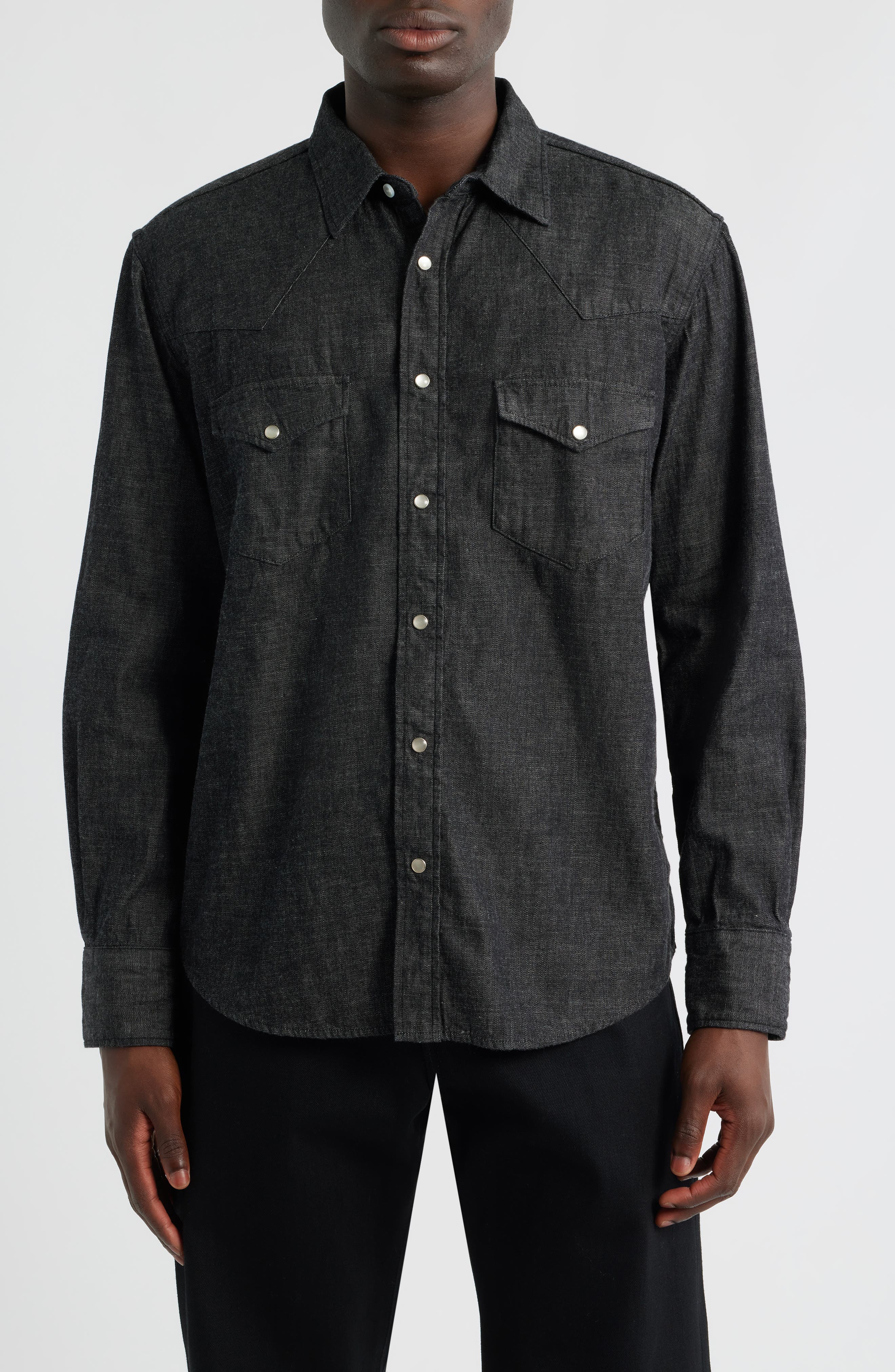 EDWIN Denim Western Button-Up Shirt