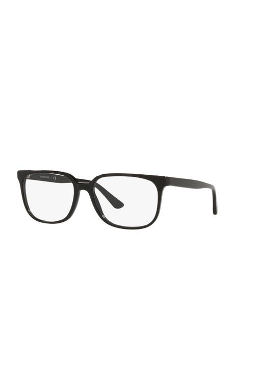 Lenscrafters 58mm Rectangle Optical Glasses In Black