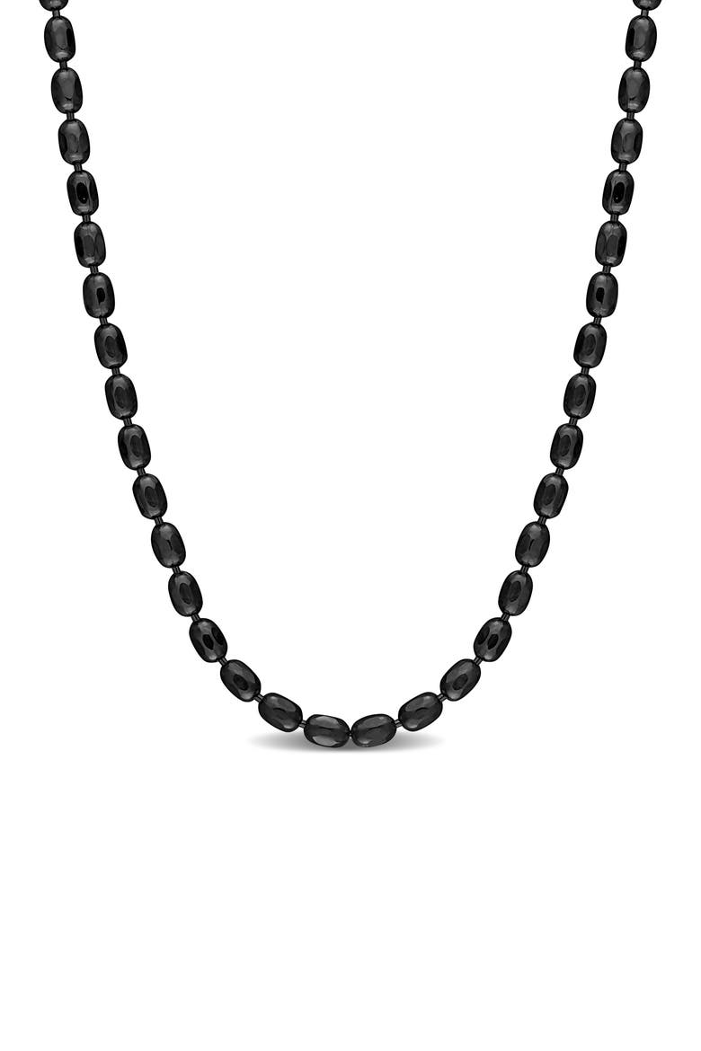 1.8mm Oval Diamond Cut Necklace, Main, color, BLACK