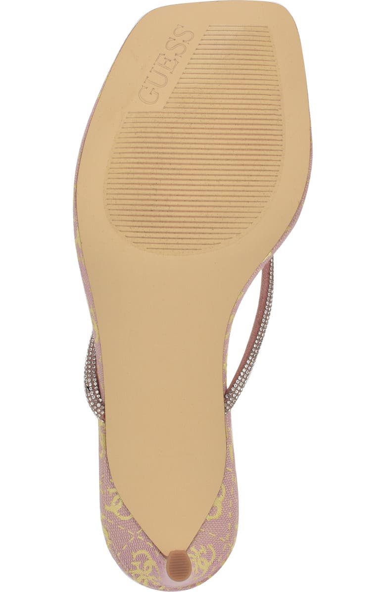 GUESS Crystal Embellished Sandal, Alternate, color, Light Pink