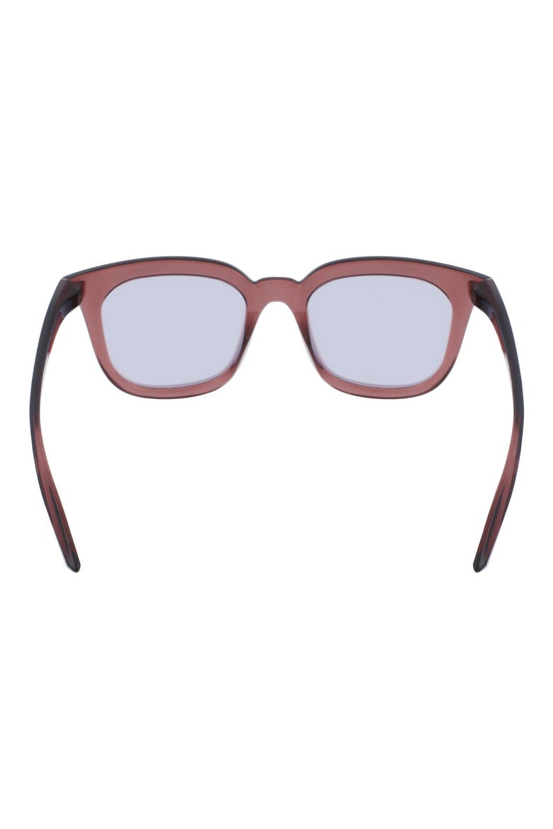 Myriad 52mm Mirrored Square Sunglasses, Alternate, color, SMOKEY MAUVE/BROWN/GOLD