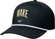 Nike Men's Nike Black Wake Forest Demon Deacons Rise Adjustable Hat