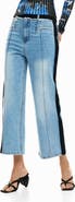 Desigual Straight Leg Crop Jeans