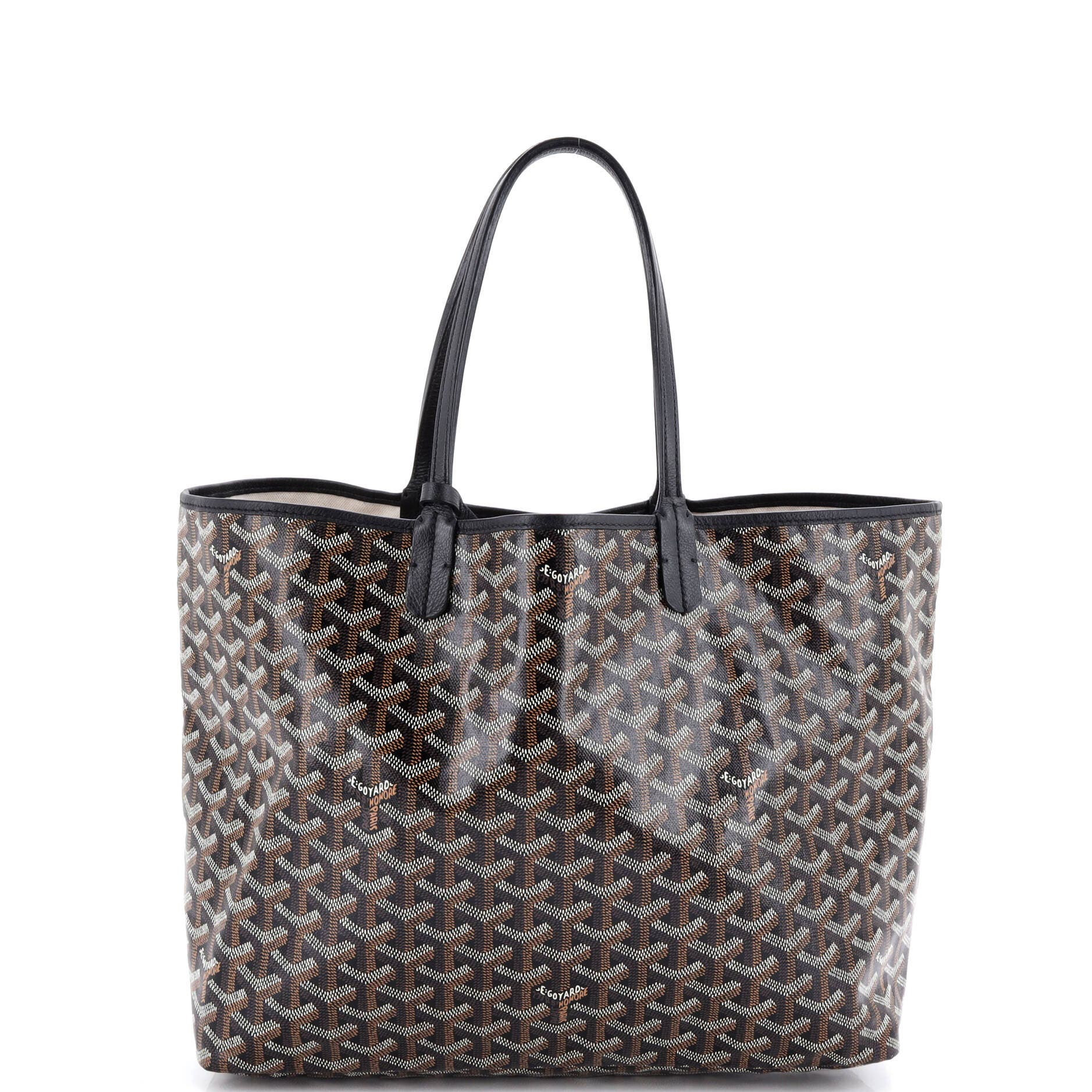 Pre-Owned Goyard Saint Louis Tote Coated Canvas PM, Alternate, color, Black
