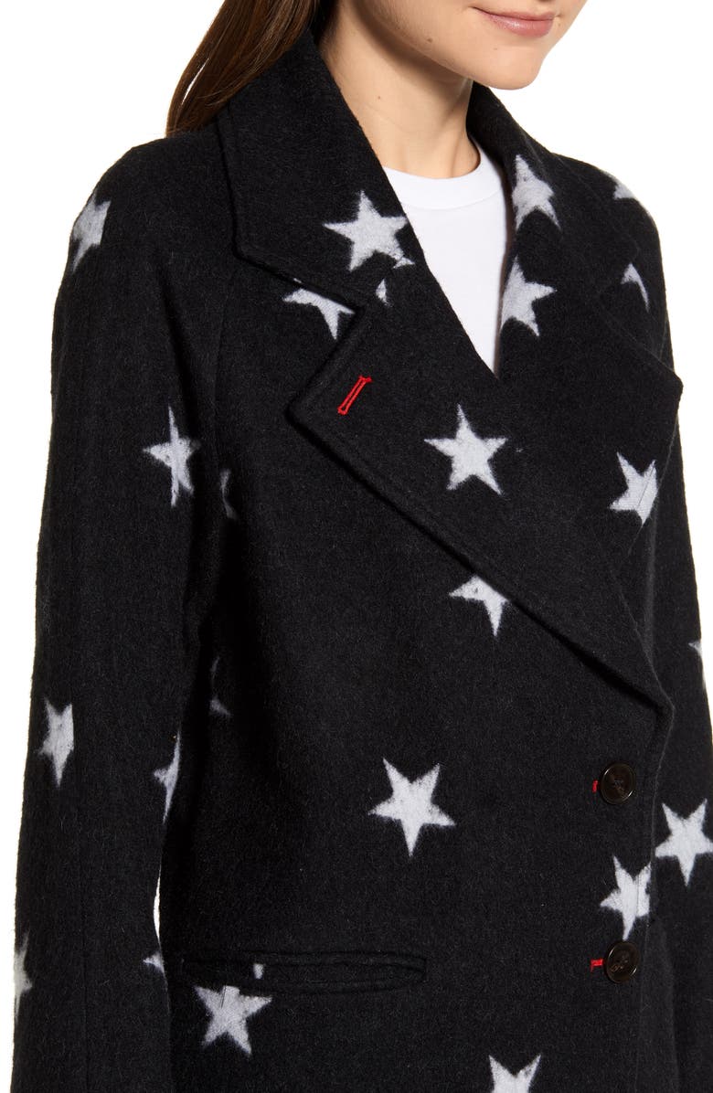 Avec Les Filles Star Double Face Trench Coat, Alternate, color,