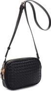 Mali + Lili Ava Diamond Weave Double Compartment Crossbody Bag