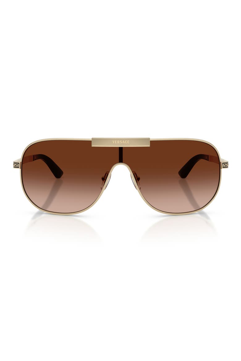140mm Irregular Sunglasses, Main, color, PALE GOLD / BROWN GRADIENT