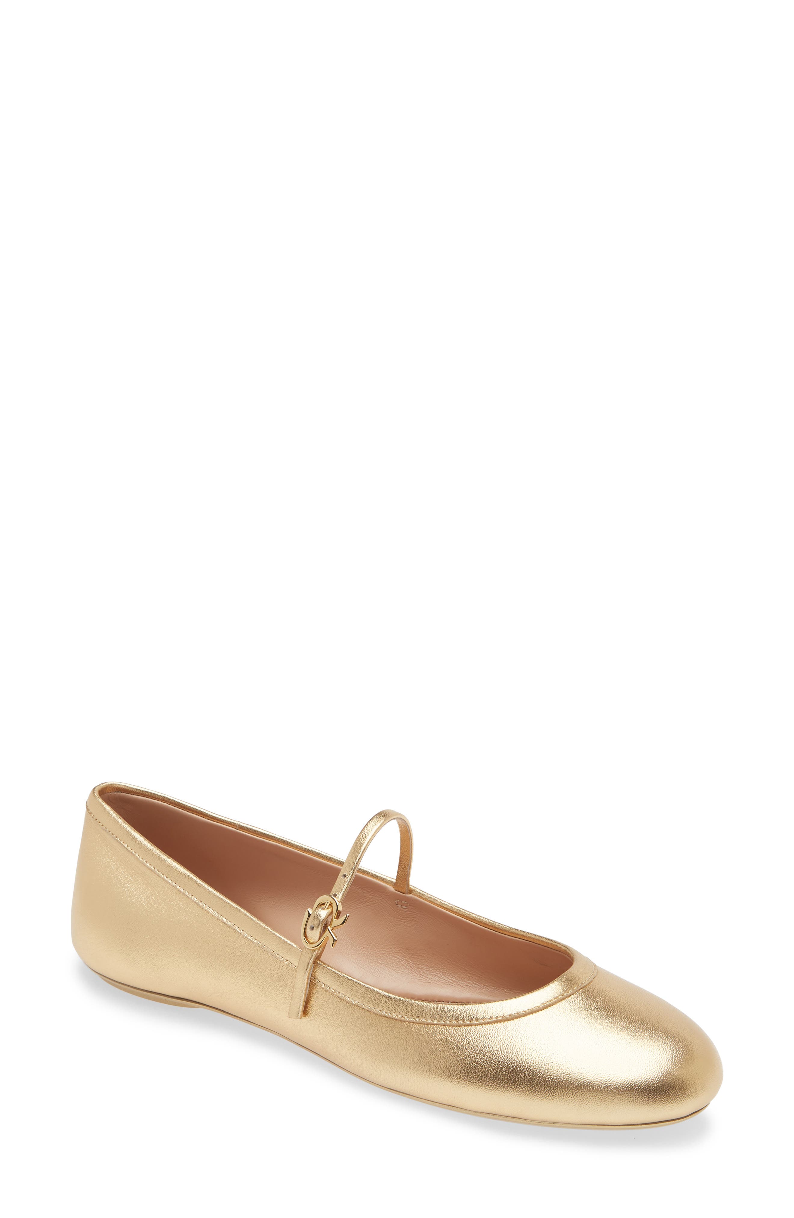 Gianvito Rossi Carla Mary Jane Ballet Flat, Main, color, 