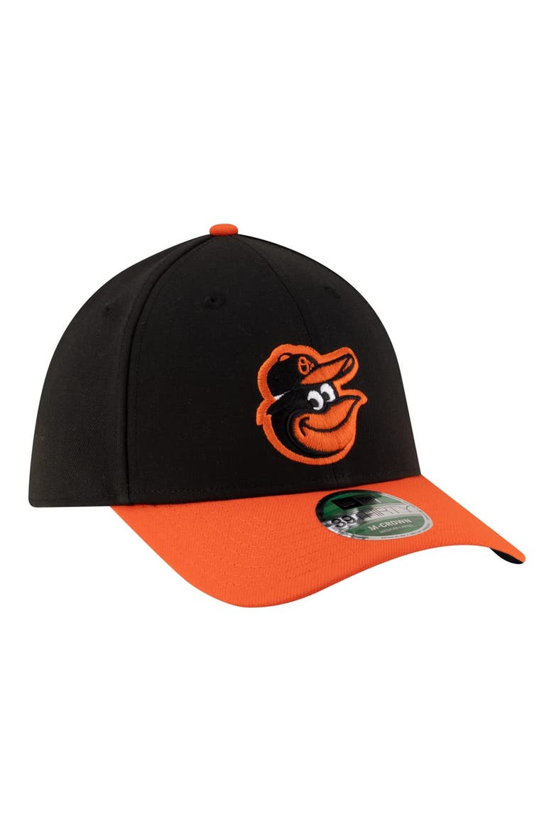 Men's New Era  Black Baltimore Orioles Player Replica 39THIRTY M-Crown Flex Hat, Alternate, color, Black