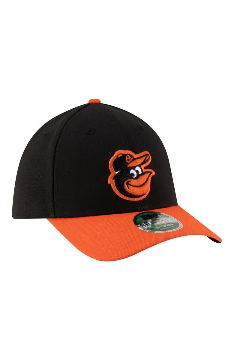 New Era Men's New Era Black Baltimore Orioles Player Replica 39THIRTY M-Crown Flex Hat, Alternate, color, Black