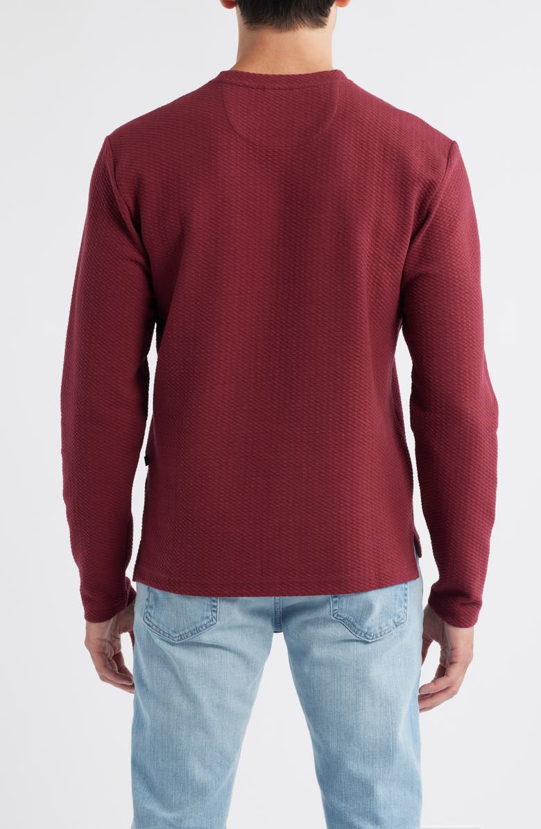 Swannies Mitch Textured Knit Crewneck Top, Alternate, color, Maroon