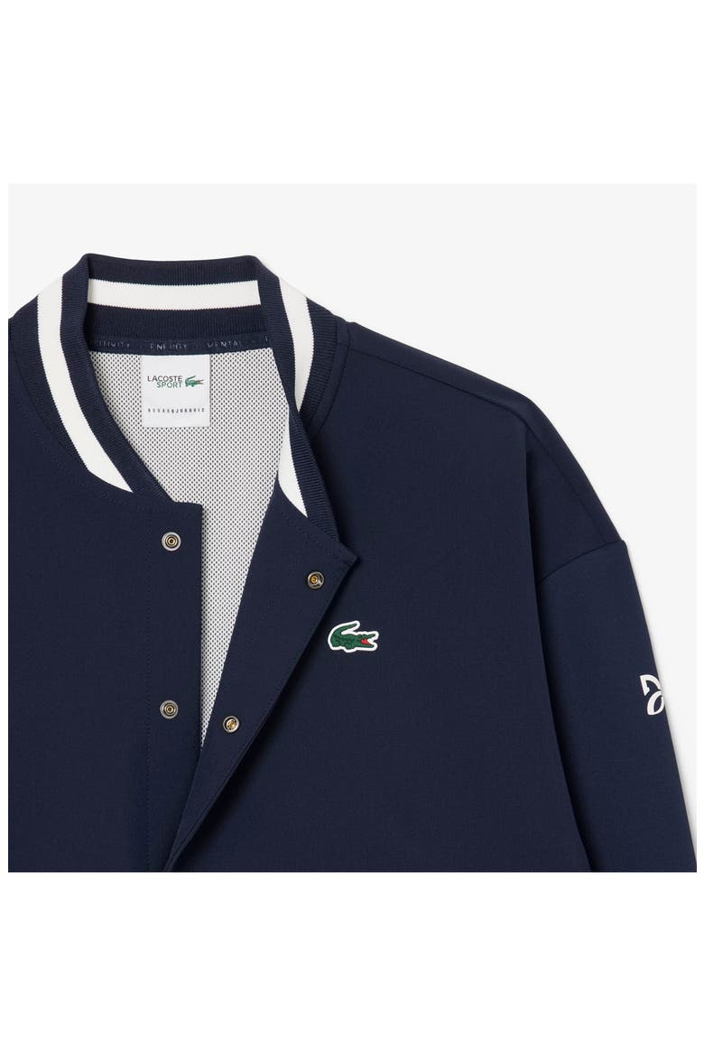 x Novak Djokovic Water Repellent Bomber Jacket, Alternate, color, NAVY BLUE/ FLOUR