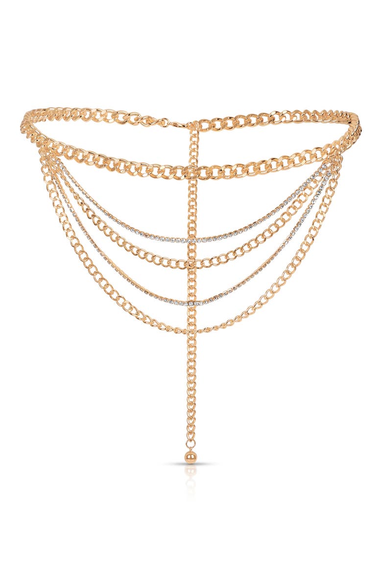 Nightlife Chain Belt, Main, color, GOLD