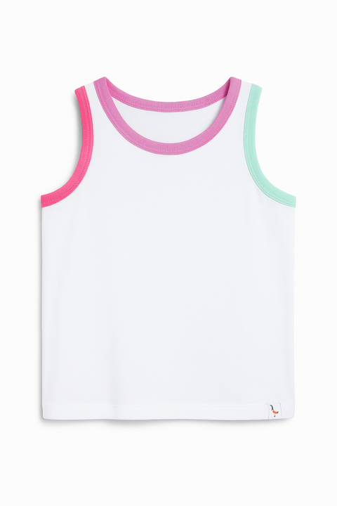 Contrast Trim Tank Top