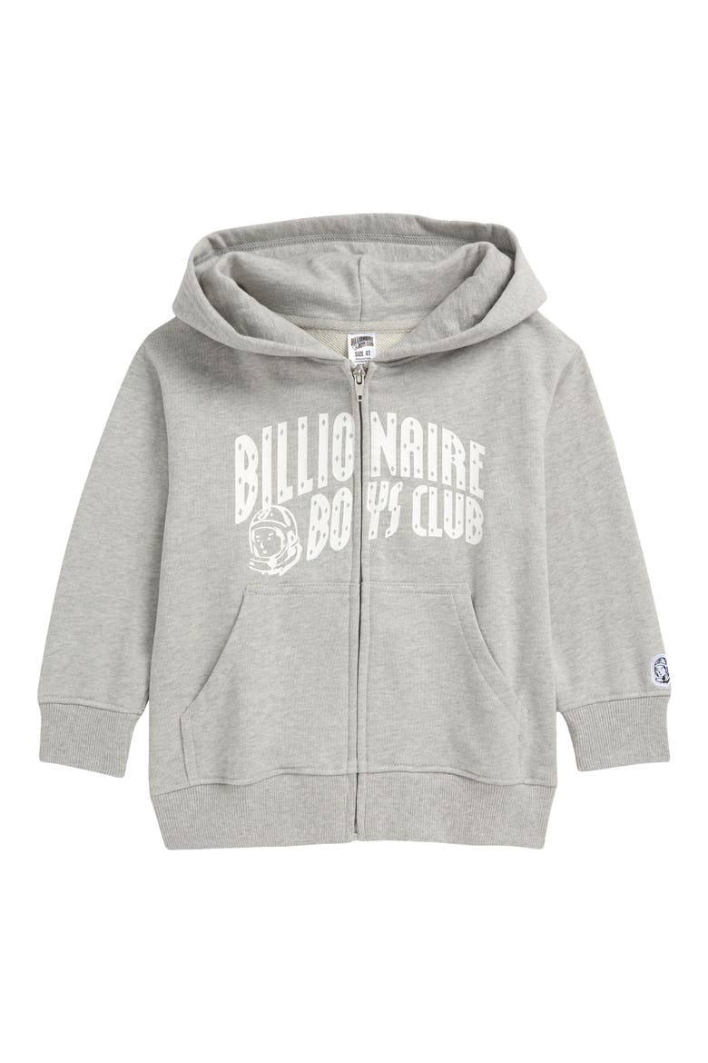 Kids' BB Billionaire Zip Hoodie, Main, color, HEATHER GREY
