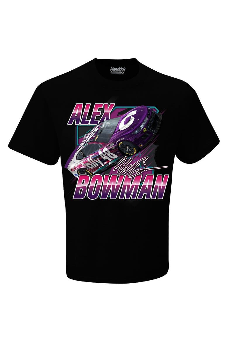 Men's Hendrick Motorsports Team Collection Black Alex Bowman Blister T-Shirt, Alternate, color, Black