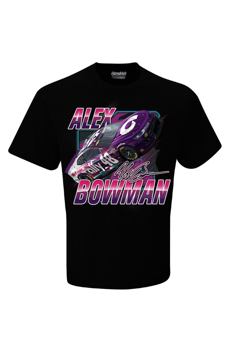 HENDRICK MOTORSPORTS TEAM COLLECTION Men's Hendrick Motorsports Team Collection Black Alex Bowman Blister T-Shirt, Alternate, color, 