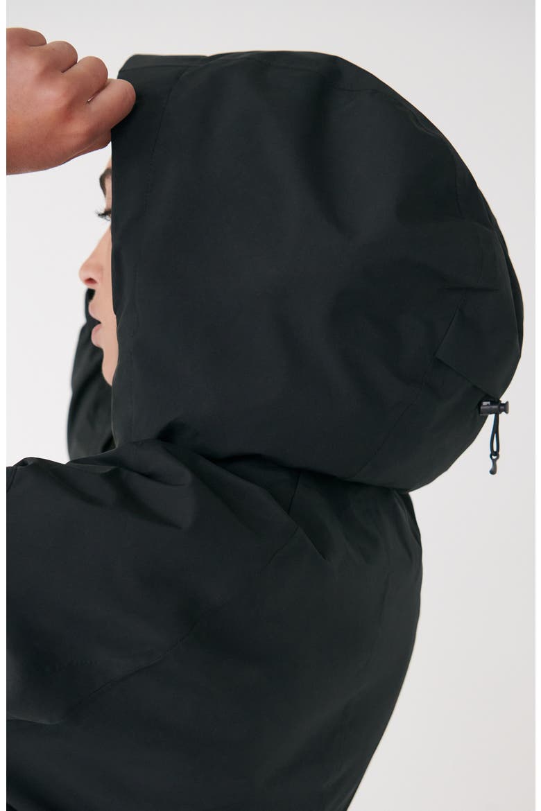 Alizé Waterproof Rain Jacket, Alternate, color, BLACK