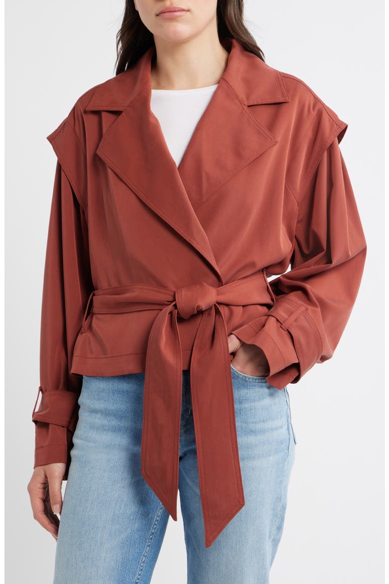 Jophelia Trench Jacket, Main, color, HENNA