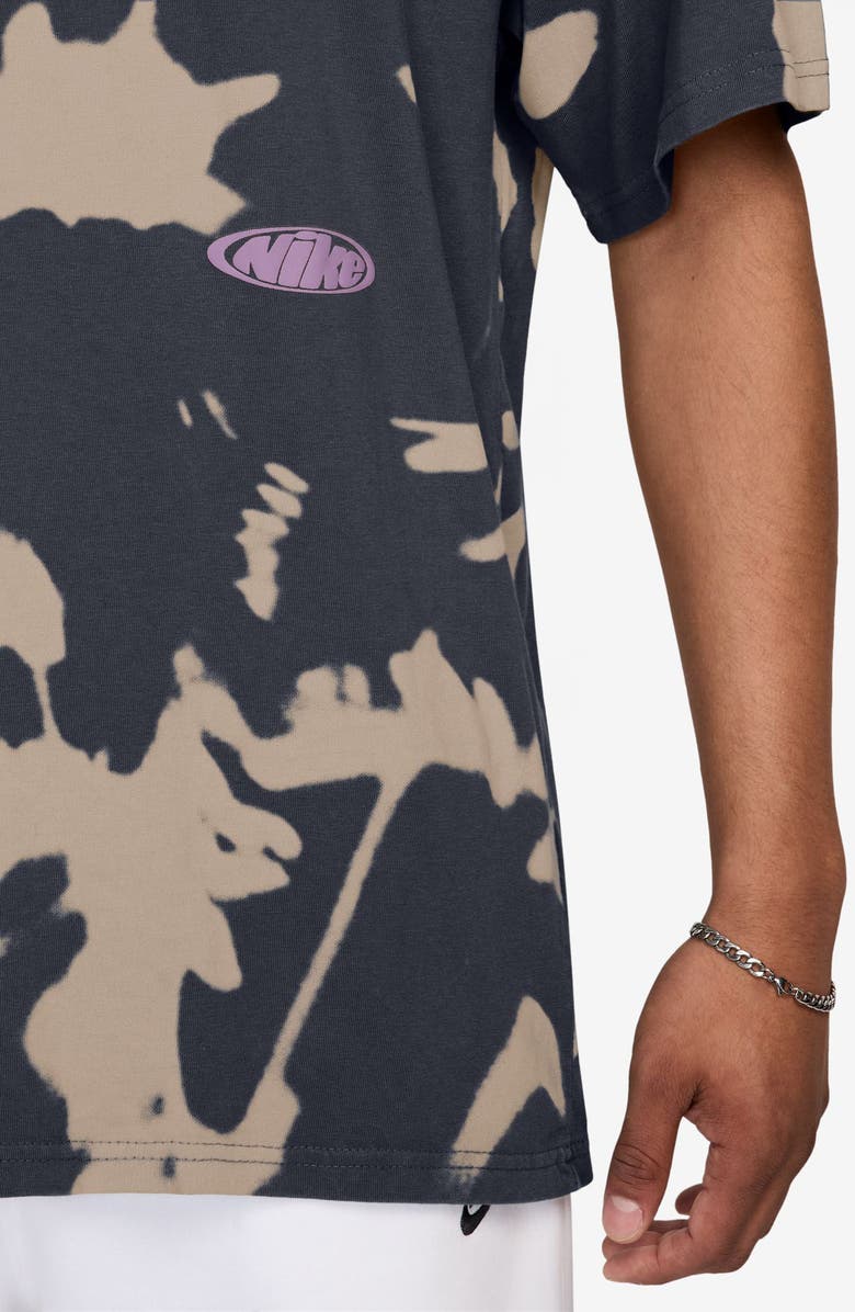 Nike Sportswear Splash Dye Cotton T-Shirt, Alternate, color, Dark Obsidian