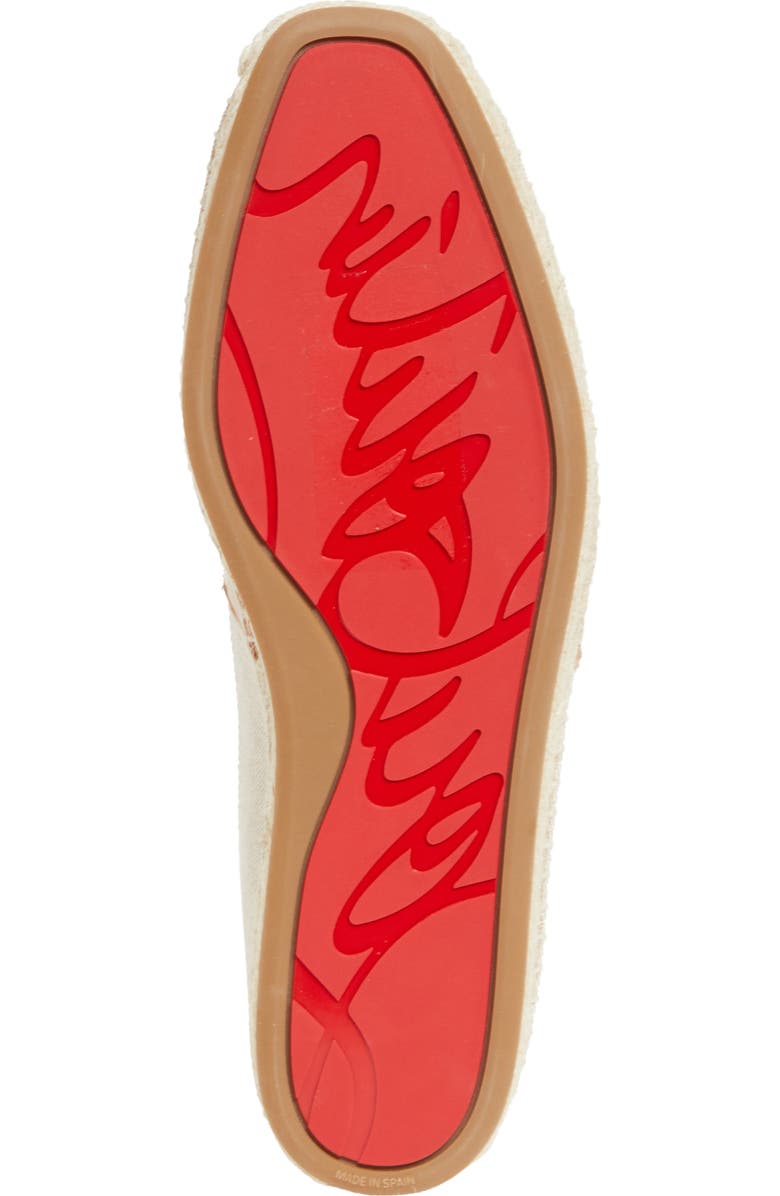 Christian Louboutin Alfarica Toile Linen Espadrille, Alternate, color, Version Natural