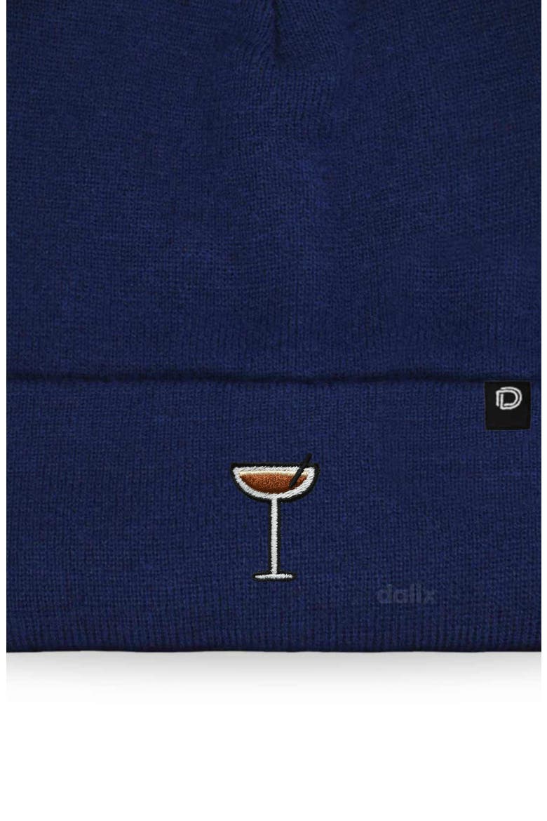 Coffee Martini Beanie Cap, Alternate, color, Navy Blue