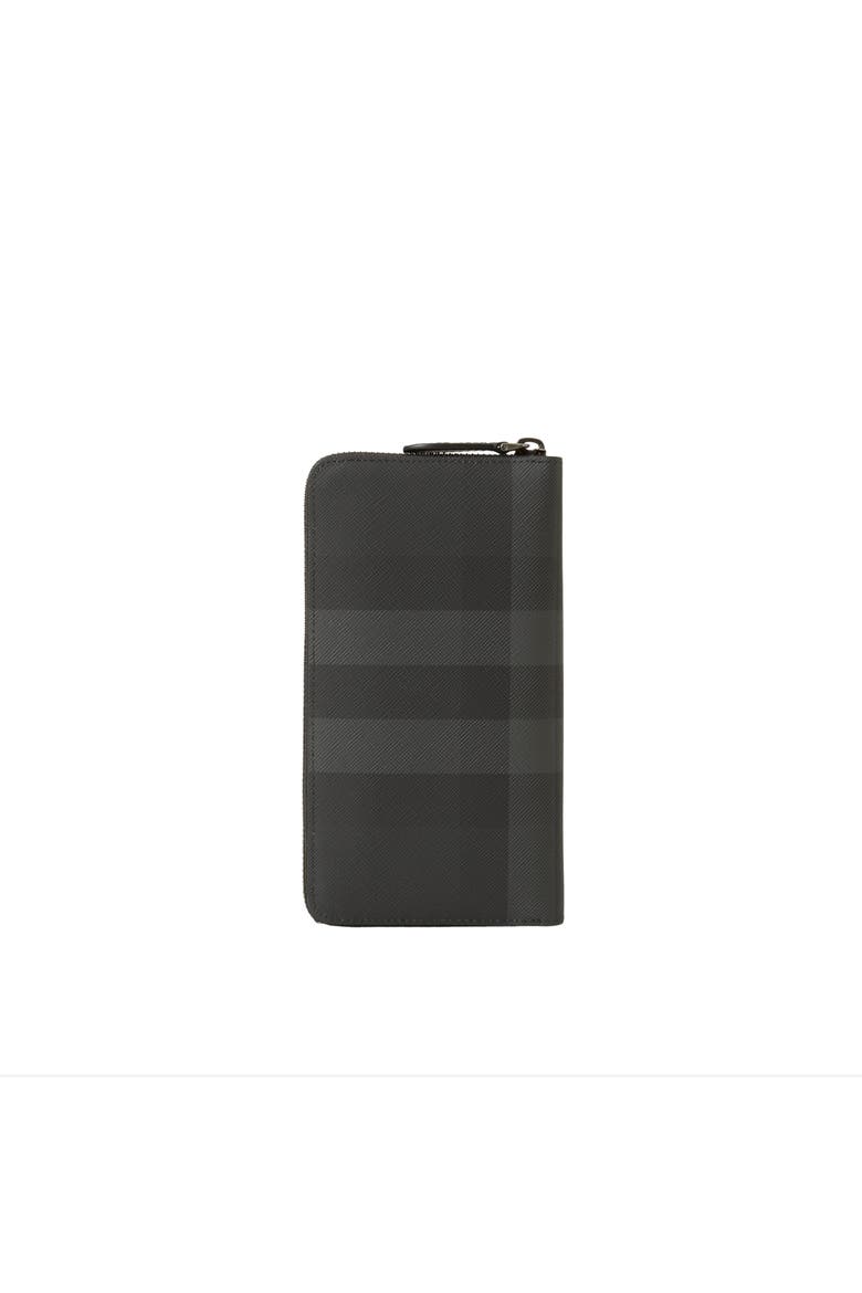 Check Zip Wallet, Alternate, color, Charcoal grey