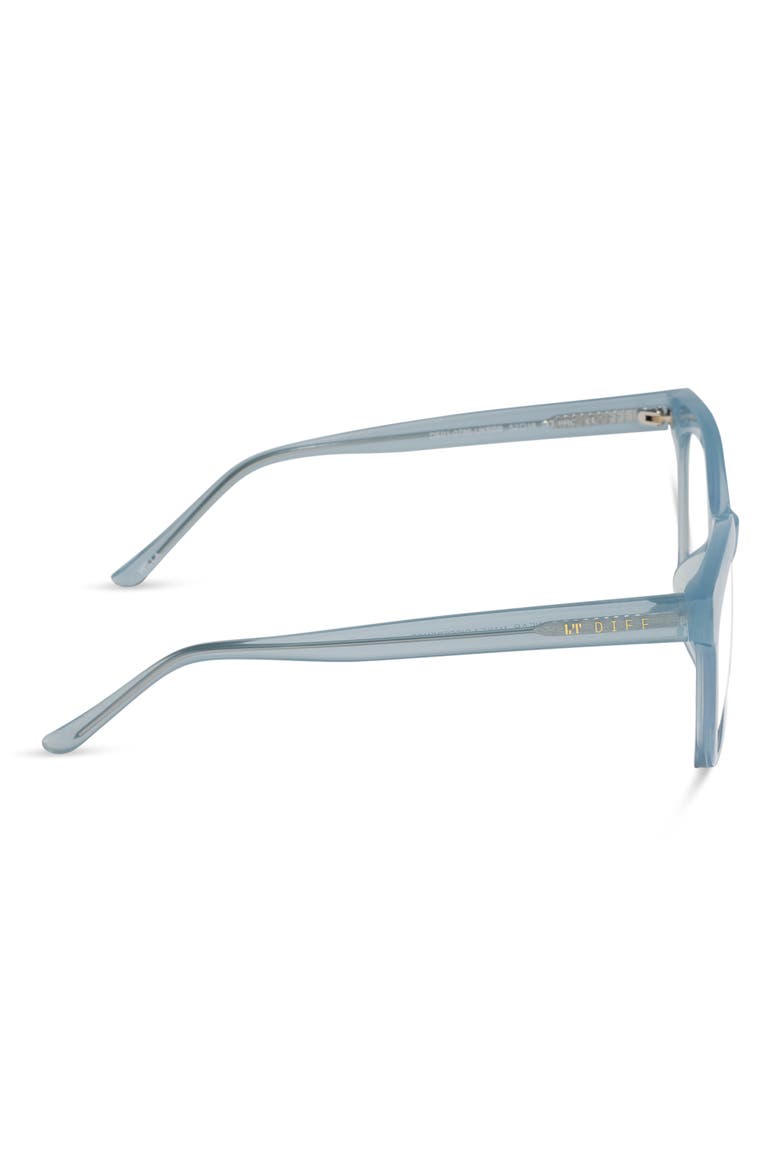 Willa 52mm Cat Eye Reading Glasses, Alternate, color, CRYSTAL BLUE AURA BLUE LIGHT