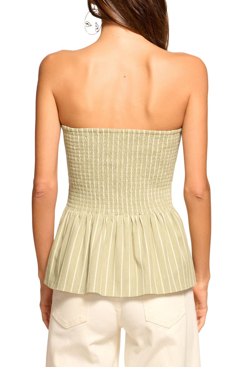 Tiffany Stripe Strapless Vest, Alternate, color, MINT CANVAS