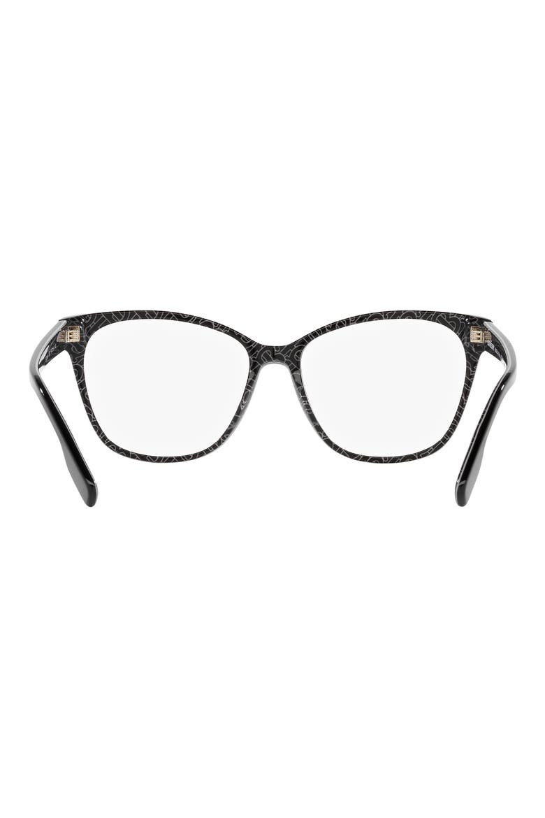 Caroline 53mm Square Optical Glasses, Alternate, color, BLACK