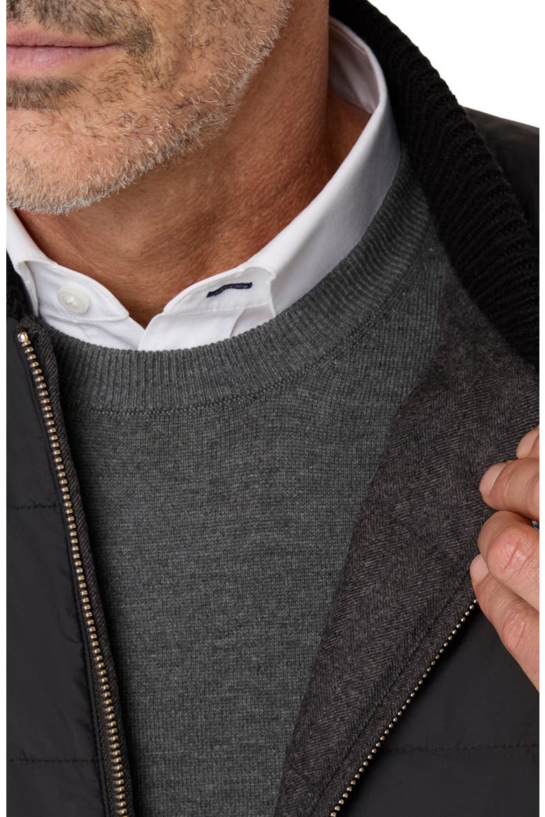 Sutton Reversible Wool Vest, Alternate, color, CHARCOAL