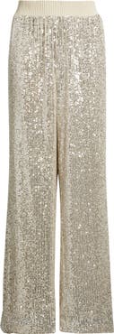 BOSS Orange Tilloi Sequin Wide Leg Pants
