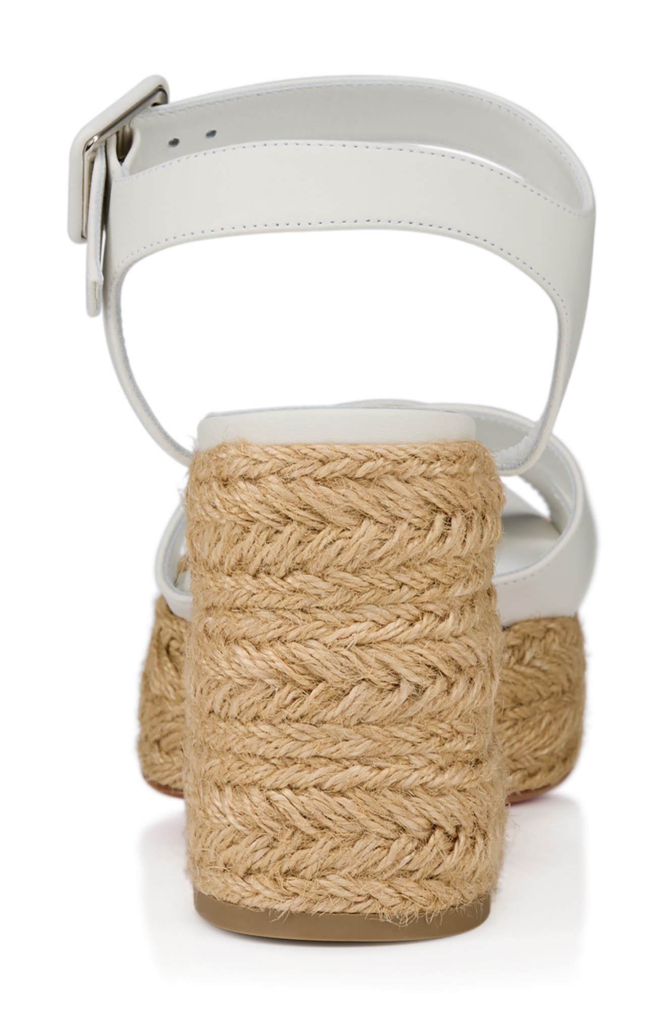 Christian Louboutin Calakala Espadrille Platform Sandal, Alternate, color, Bianco/ Lin Bianco