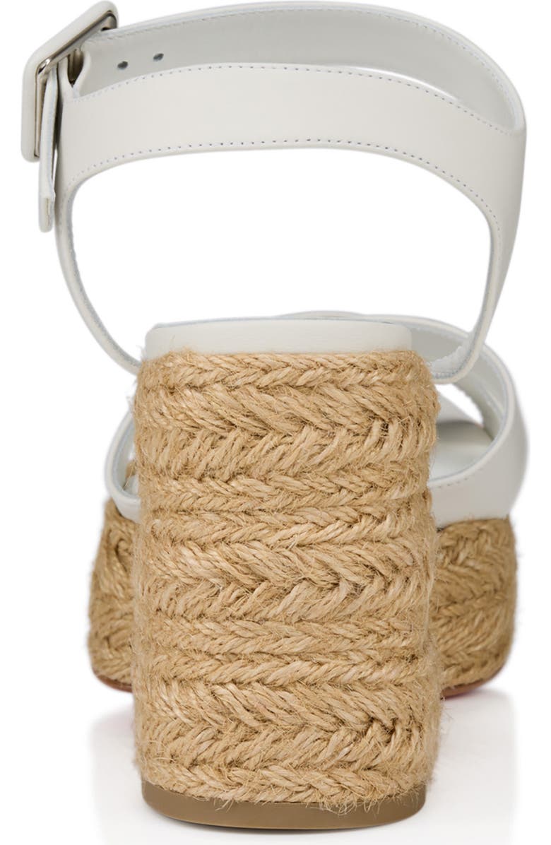 Christian Louboutin Calakala Espadrille Platform Sandal, Alternate, color, Bianco/ Lin Bianco