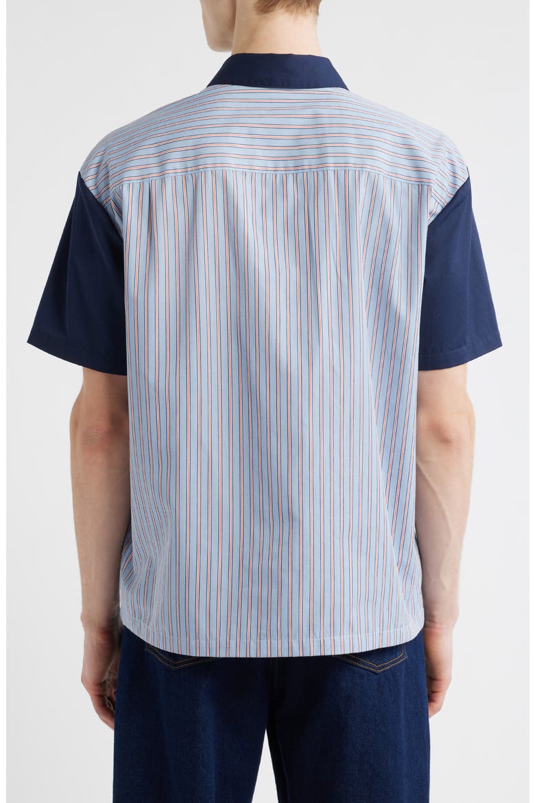 Builders Olson Stripe Button-Up Shirt, Alternate, color, BLUE AURA STRIPE