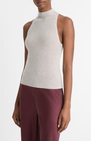 Vince Metallic Knit Sweater Tank