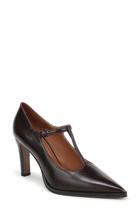Atley T-Strap Pointed Toe Pump (Women)