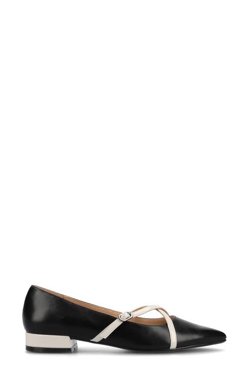 Journee Collection Camby Pointed Toe Flat In Black